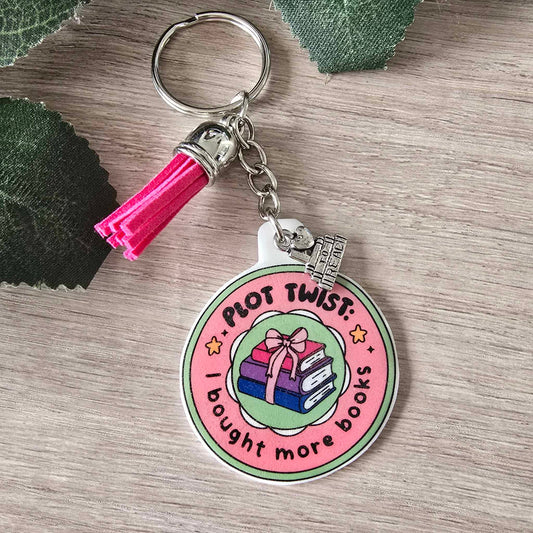 PLOT TWIST BOOKISH KEYRING