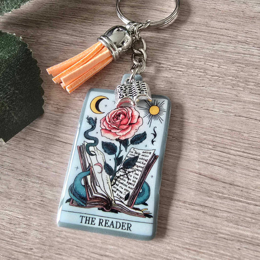 TAROT THE READER (ROSE) KEYRING