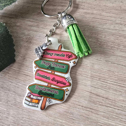 BOOKISH SIGNPOST KEYRING