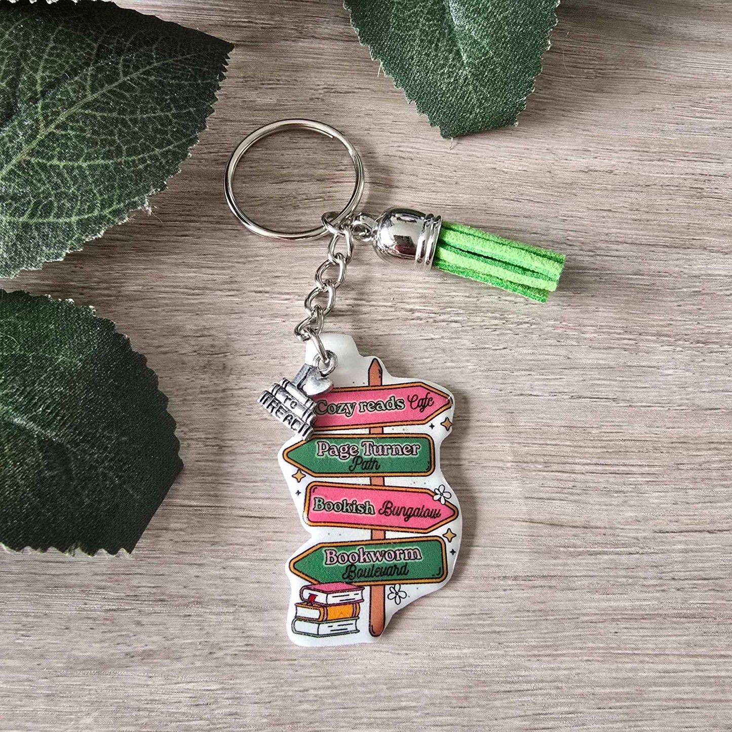 BOOKISH SIGNPOST KEYRING