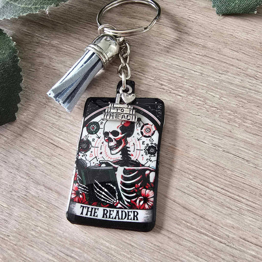 TAROT THE READER (SKELETON) KEYRING