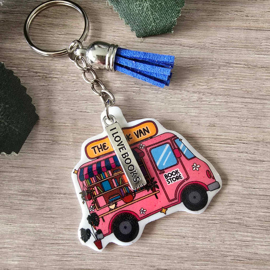 BOOK VAN KEYRING
