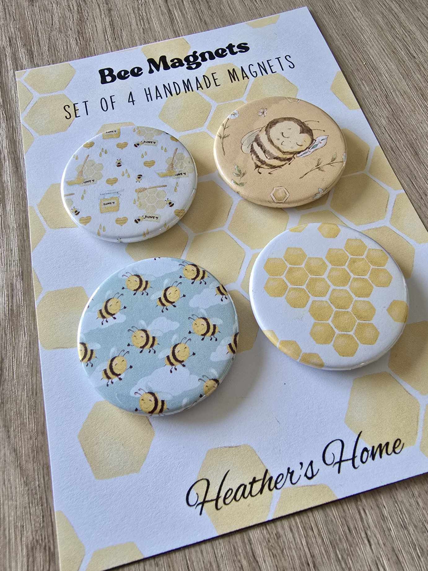 BEE THEME (DESIGN SET B)  MINI MAGNET SET