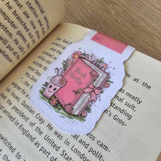 MAGNETIC BOOKMARK - BOOK GIRLIE
