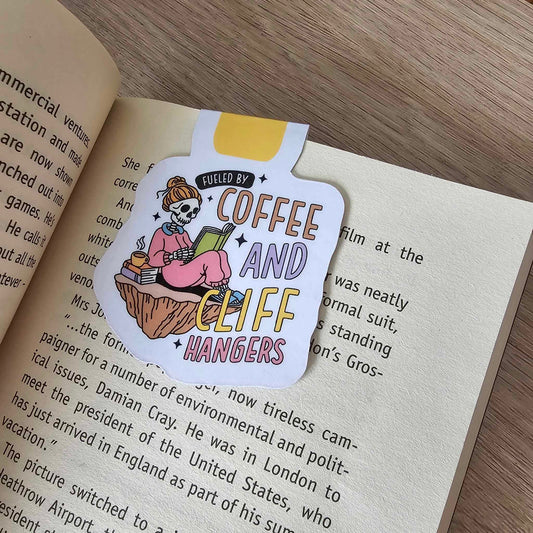 MAGNETIC BOOKMARK - COFFEE AND CLIFF HANGERS