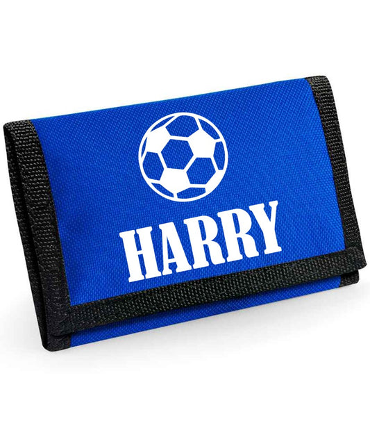 Football theme wallet - personalised
