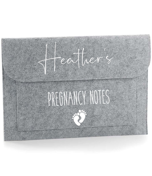 pregnancy notes folder personalised maternity notes folder maternity gift pregnancy gift