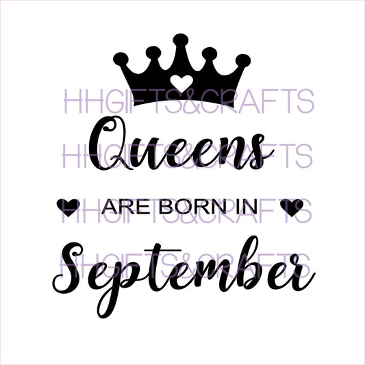 BY02 - QUEENS ARE BORN IN (MONTH) - FRAME VINYL