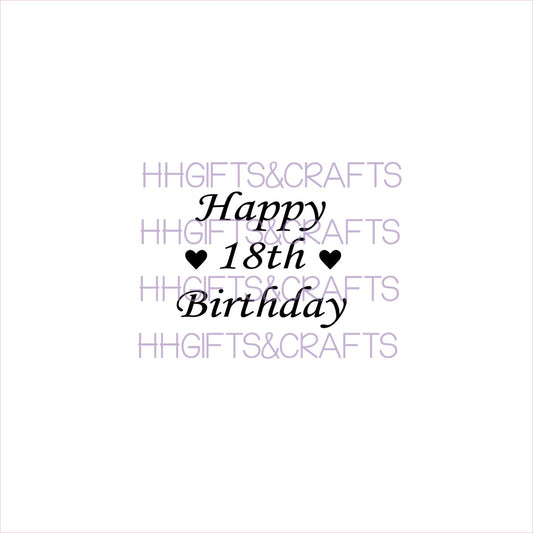 BY10 HAPPY (AGE) BIRTHDAY (HEARTS) - SMALL VINYL