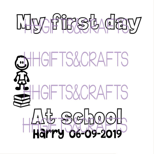 CB07 - FIRST DAY SCHOOL - FRAME VINYL