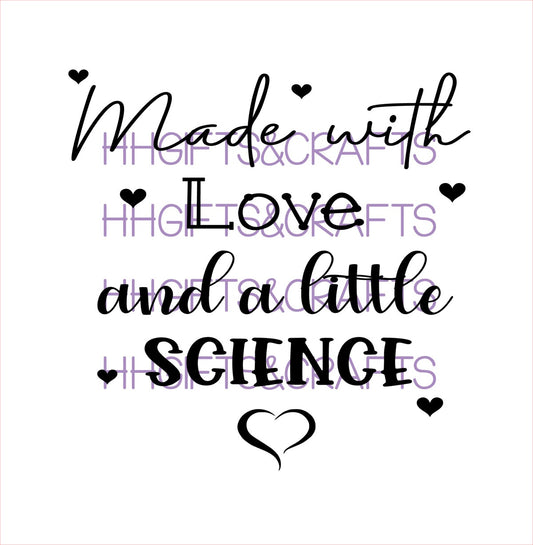 CB12 - MADE WITH LOVE AND SCIENCE - FRAME VINYL
