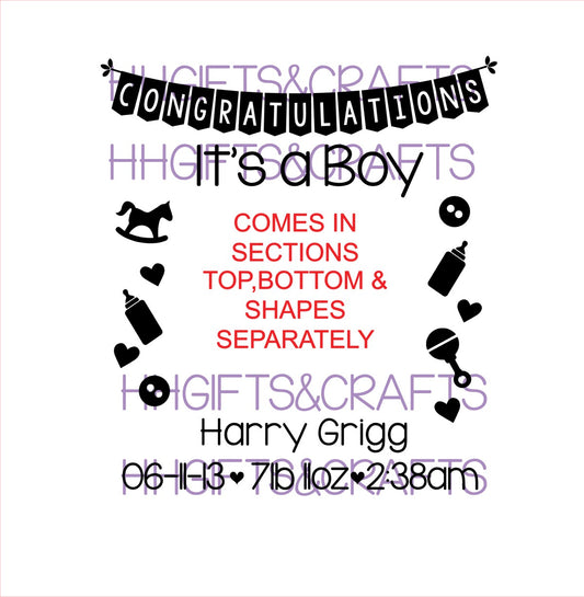 CB13 - CONGRATULATIONS NEW BABY - FRAME VINYL