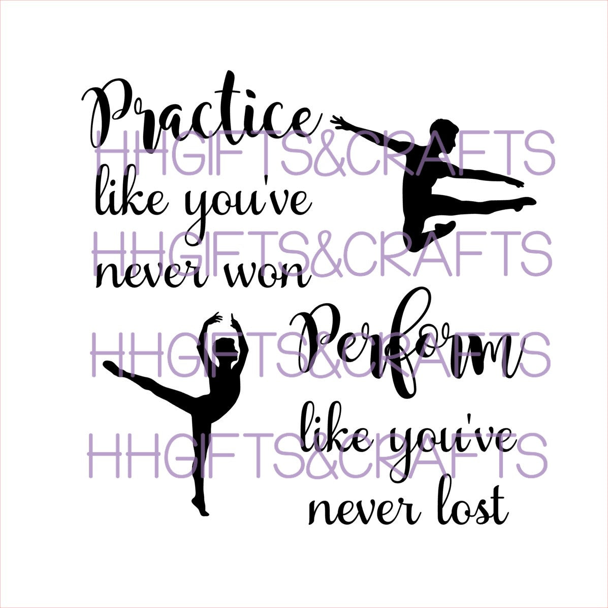 DC01 - Dance - practice like you've never won - FRAME VINYL