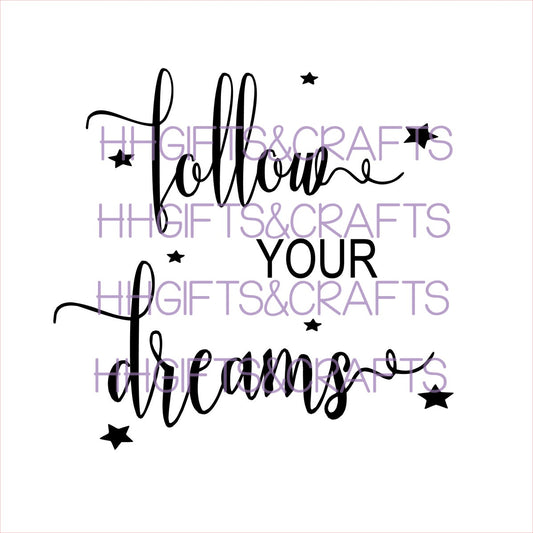 GL15 - FOLLOW YOUR DREAMS - FRAME VINYL