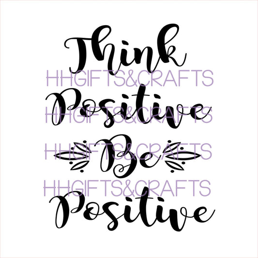 GL23 - THINK POSITIVE - FRAME VINYL