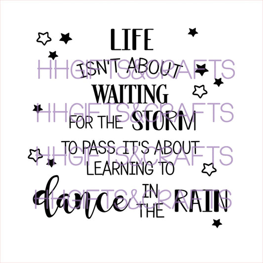 GL30 - LIFE ISN'T WAITING FOR THE STORM - FRAME VINYL