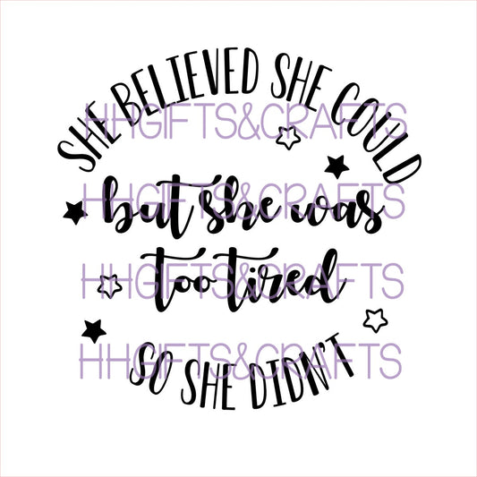 GL36 - SHE WAS TOO TIRED - FRAME VINYL