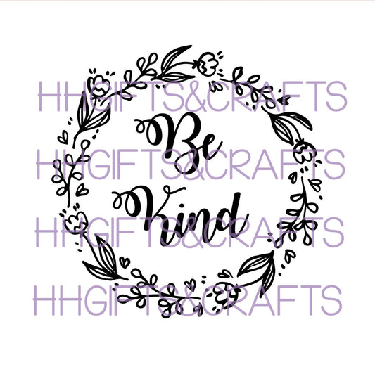GL38 - BE KIND (WREATH) - FRAME VINYL