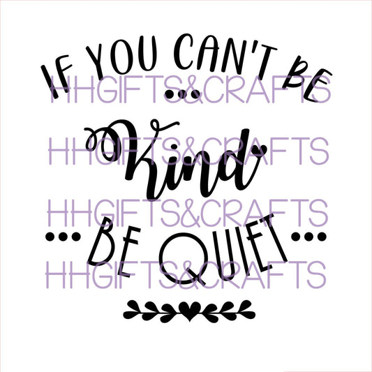 GL39 - CAN'T BE KIND BE QUIET - FRAME VINYL