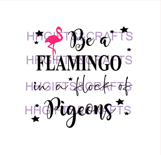 GL55 - BE A FLAMINGO (DESIGN 2) - FRAME VINYL