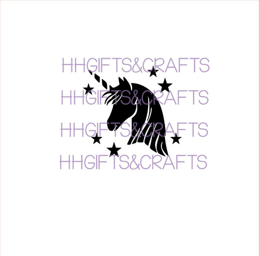 GS 05 - UNICORN WITH STARS - SMALL VINYL