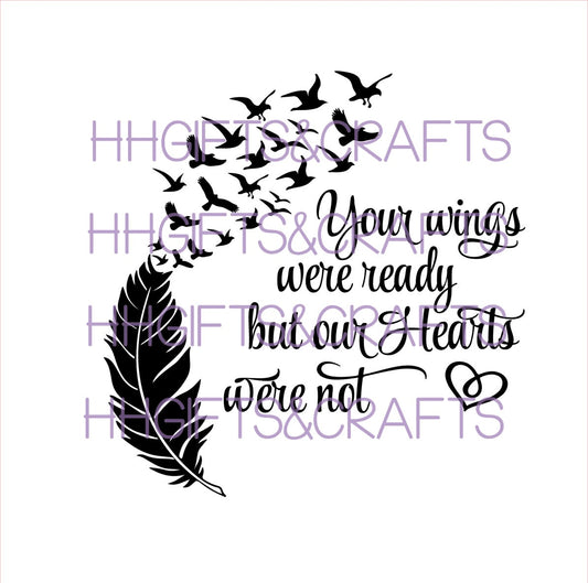 LL03 - YOUR WINGS WERE READY (OUR HEARTS) - FRAME VINYL