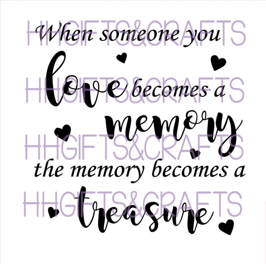 LL08 - SOMEONE BECOMES A MEMORY - FRAME VINYL