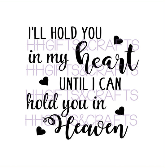 LL18 - I'LL HOLD YOU IN MY HEART - FRAME VINYL