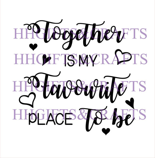 LVL022 - TOGETHER IS MY FAVOURITE PLACE TO BE - FRAME VINYL