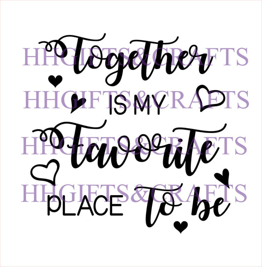 LVL023 - TOGETHER IS MY FAVORITE PLACE TO BE - FRAME VINYL