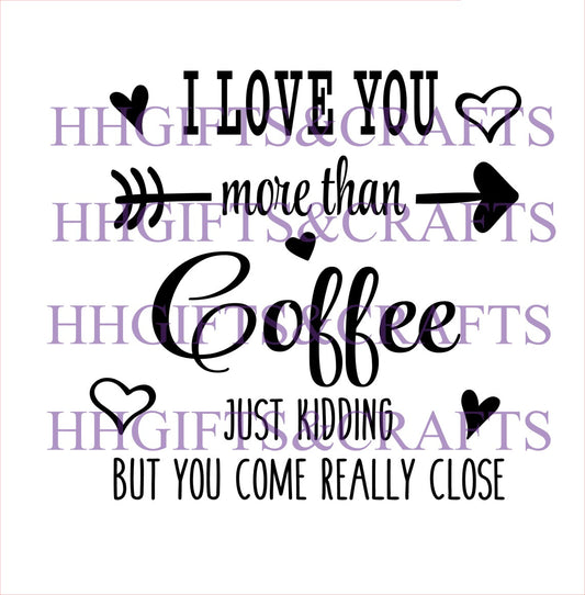 LVL025 - LOVE YOU MORE THAN COFFEE - FRAME VINYL