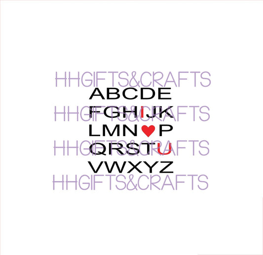 LVS06 - A-Z LOVE YOU - SMALL VINYL