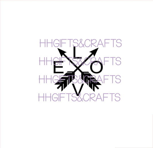 LVS16 - LOVE (CROSSED ARROWS) - SMALL VINYL