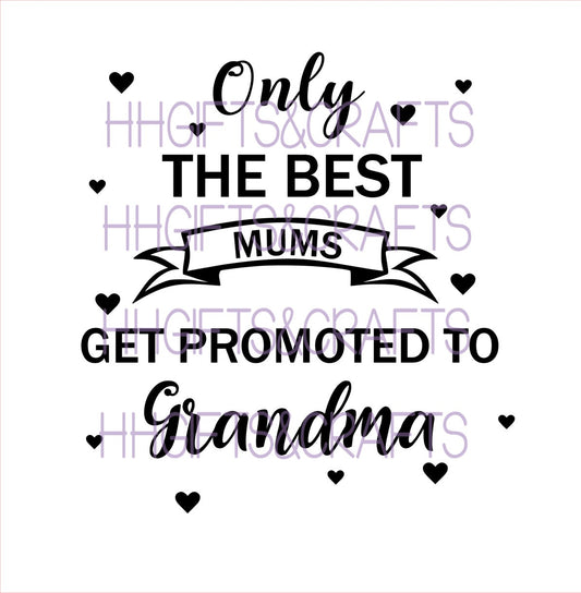 MU02 - THE BEST MUMS GET PROMOTED (DESIGN 2) - FRAME VINYL