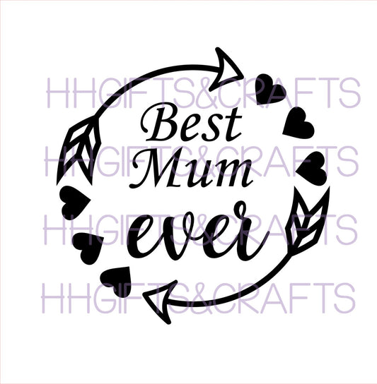 MU10 - BEST MUM EVER - FRAME VINYL