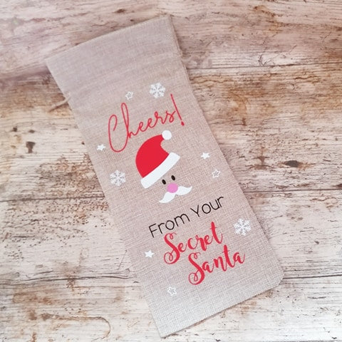 secret santa wine bottle bag gift xmas wine bottle gift bag office work xmas cheers 