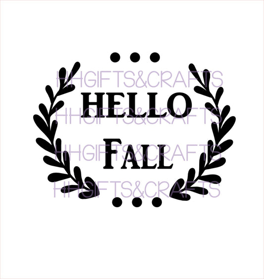TG05 - HELLO FALL - FRAME VINYL