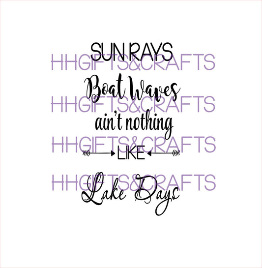 BB10 - SUN RAYS LAKE DAYS - BOTTLE VINYL