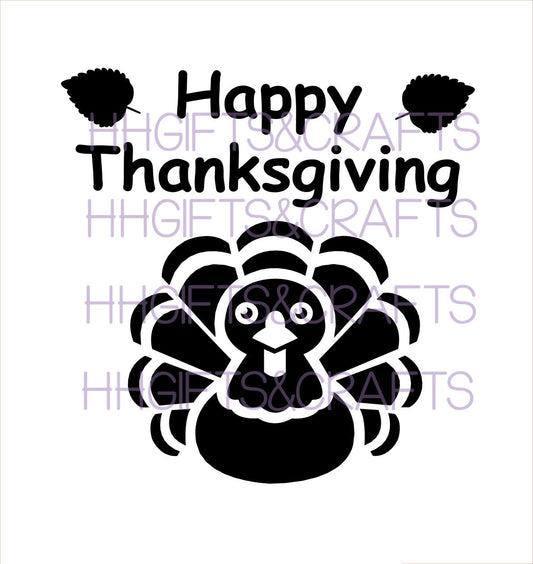 TG10 - HAPPY THANKSGIVING - FRAME VINYL
