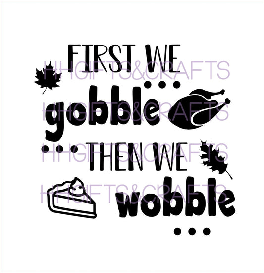 TG01 - FIRST WE GOBBLE (PIE) - FRAME VINYL