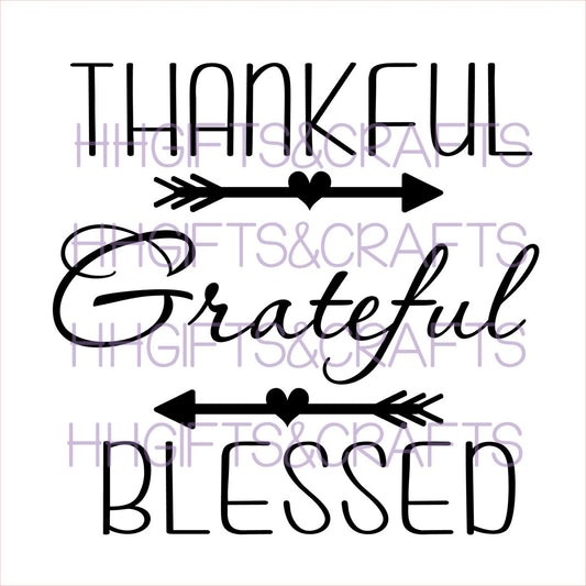 TG23 - THANKFUL GRATEFUL BLESSED - FRAME VINYL