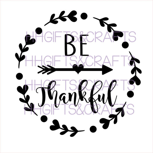 TG26 - BE THANKFUL - FRAME VINYL