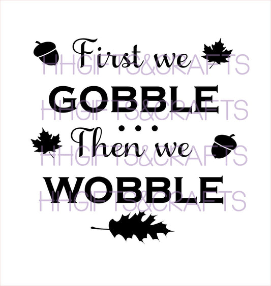 TG03 - FIRST WE GOBBLE (LEAVES) - FRAME VINYL