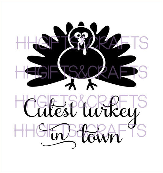 TG08 - CUTEST TURKEY IN TOWN - FRAME VINYL