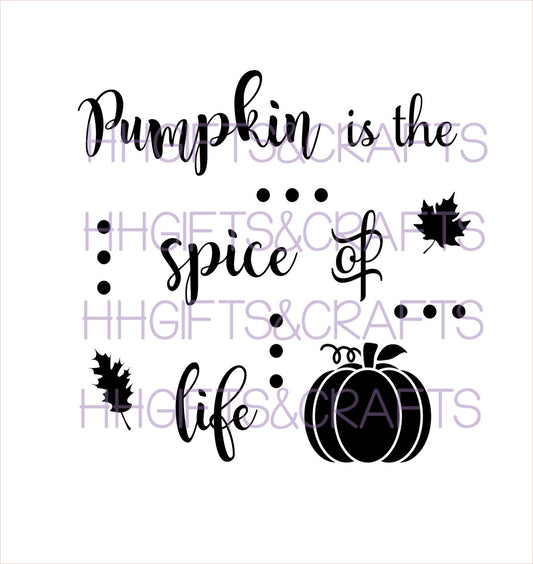 TG09 - PUMPKIN IS THE SPICE OF LIFE - FRAME VINYL