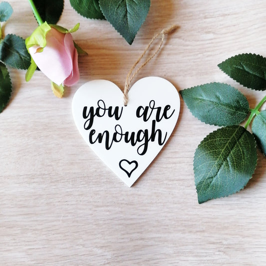 you are enough gift white acrylic positive message gift be kind friend gift