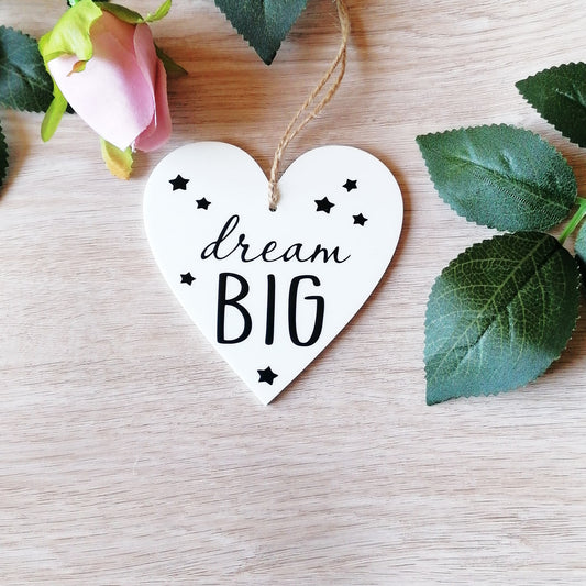 dream big gift white acrylic positive message gift be kind friend gift